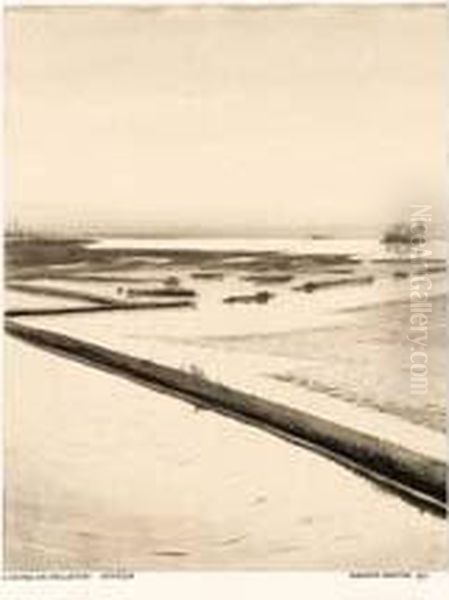 La Laguna Dei Pescatori - 1911 Oil Painting by Alberto Martini