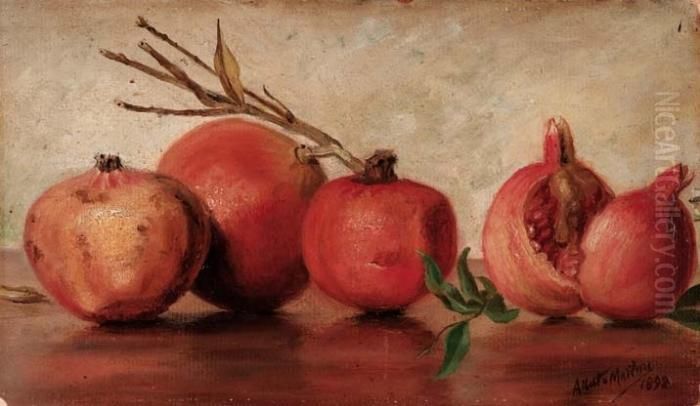 Melograni - 1892 Oil Painting by Alberto Martini