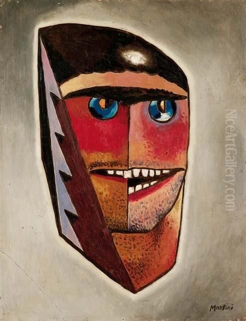 Boscaiolo - (1939) Oil Painting by Alberto Martini