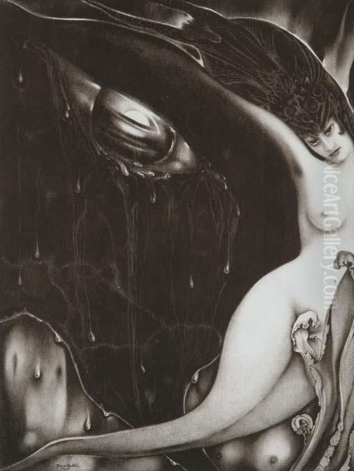 Lacrime D'amore Oil Painting by Alberto Martini