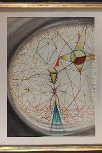 Visione Cosmica Oil Painting by Alberto Martini