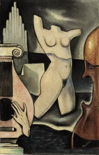 Concerto Oil Painting by Alberto Martini