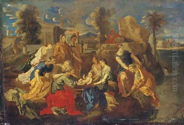 The Finding of Moses 3 Oil Painting by Nicolas Poussin