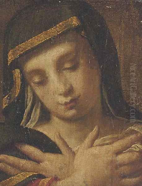 The head of a sibyl Oil Painting by Andrea Procaccini