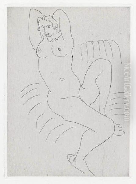 Nu Au Fauteuil Raye Oil Painting by Henri Matisse