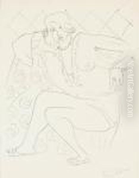 Figure Assise Oil Painting by Henri Matisse