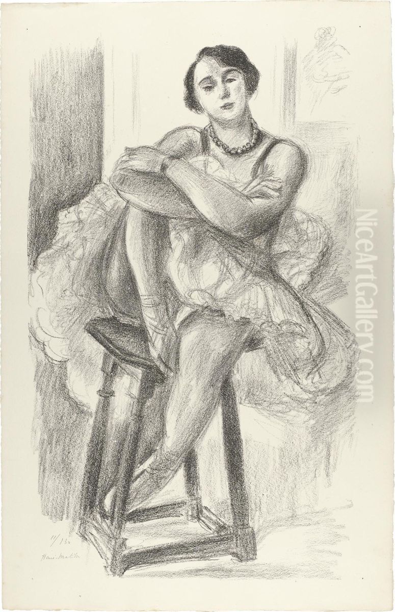 Danseuse Au Tabouret Oil Painting by Henri Matisse