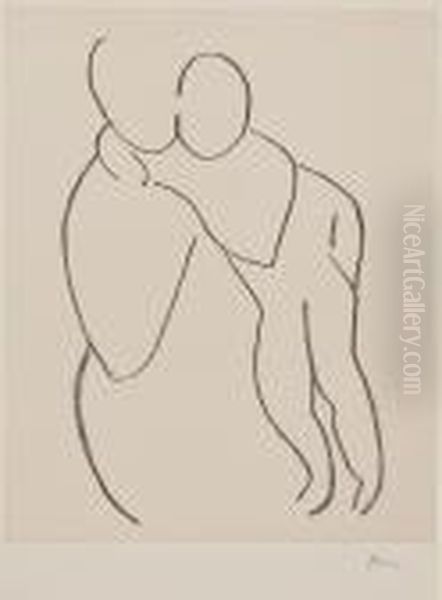Vierge Et Enfant Sans Indication Des Visages Oil Painting by Henri Matisse