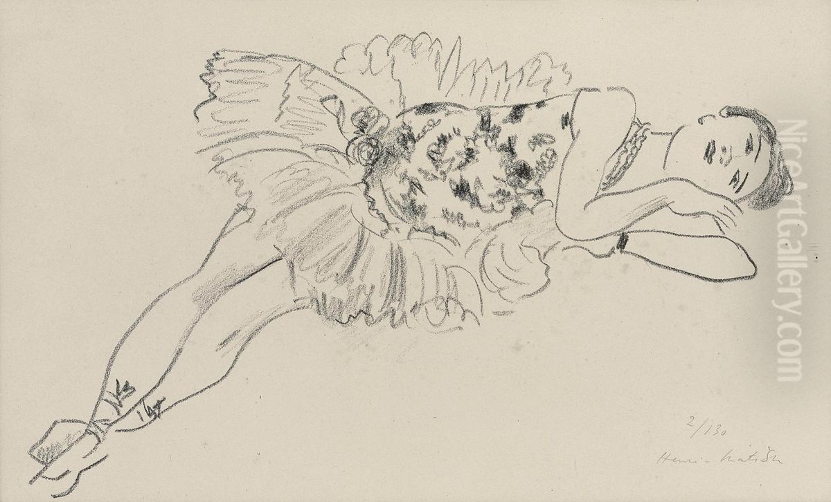 Danseuse Etendue Oil Painting by Henri Matisse