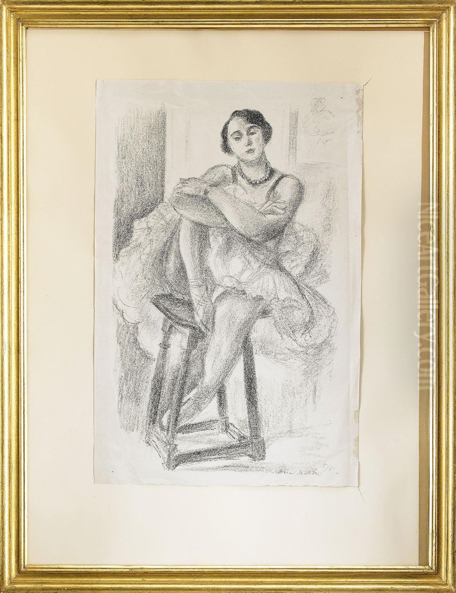 Danseuse Au Tabouret Oil Painting by Henri Matisse