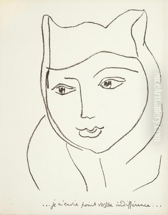 Lettres Portuguaises Oil Painting by Henri Matisse