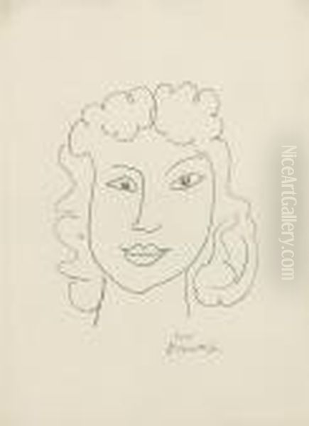 Tete De Femme (head Of A Woman), From... Oil Painting by Henri Matisse