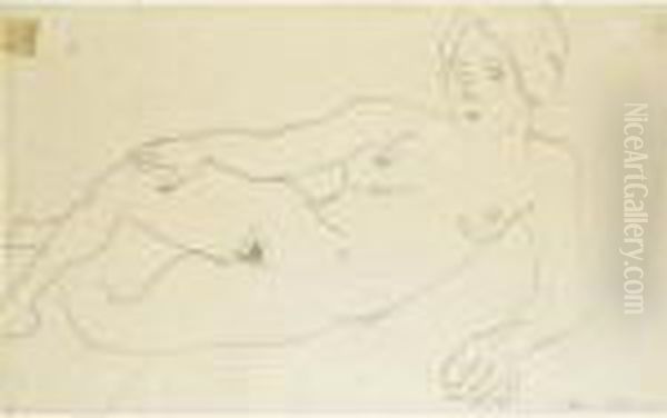 Femme Nue Allongee Oil Painting by Henri Matisse