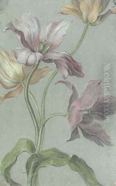 Tulips Oil Painting by Alexis Peyrotte