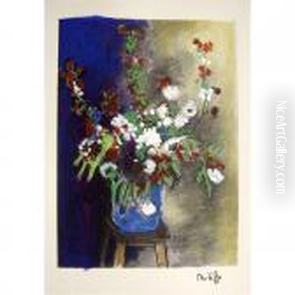 Fleurs Oil Painting by Henri Matisse