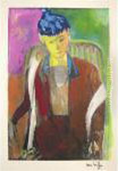 Portrait De La Femme Du Peintre Oil Painting by Henri Matisse