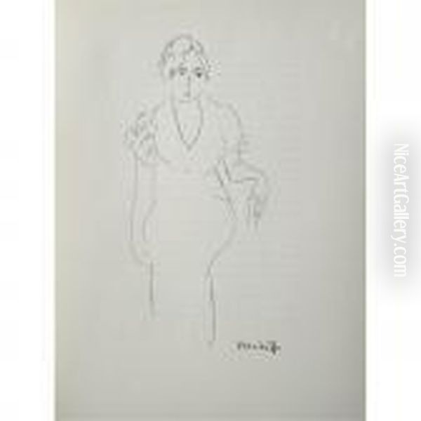 Untiled Oil Painting by Henri Matisse