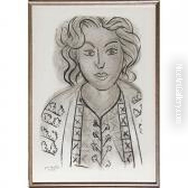 Portrait 2 From Verve Vol. Ii Magazine No. 5/6 Oil Painting by Henri Matisse