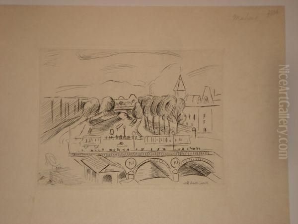 Vue De Paris - Le Pont Saint-michel Oil Painting by Henri Matisse