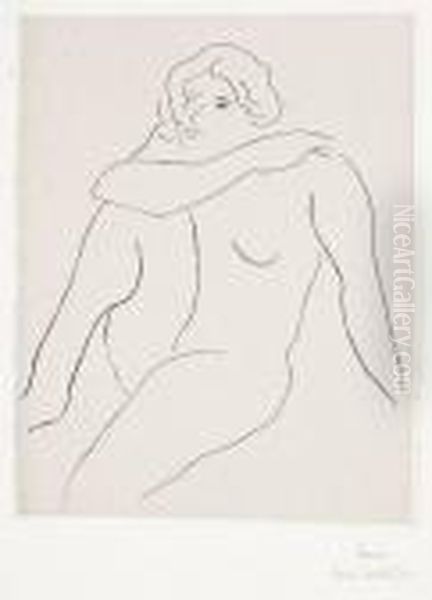 Nu Assis, Bras Droit Reposant Sur L'epaule Gauche Oil Painting by Henri Matisse