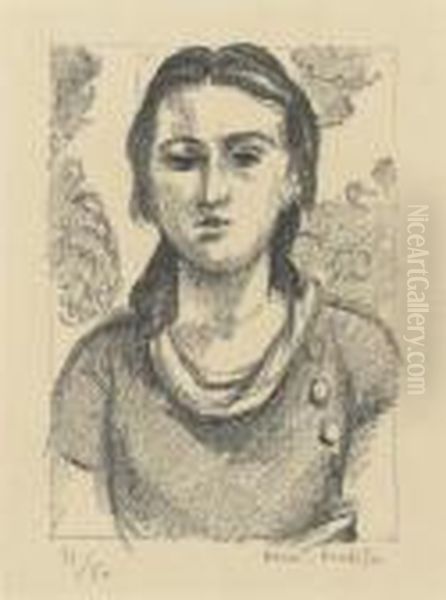 Tete De Jeune Fille Oil Painting by Henri Matisse