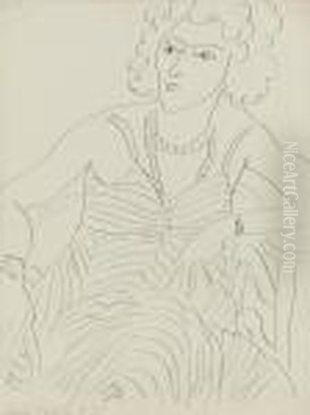 Portrait De Femme Oil Painting by Henri Matisse