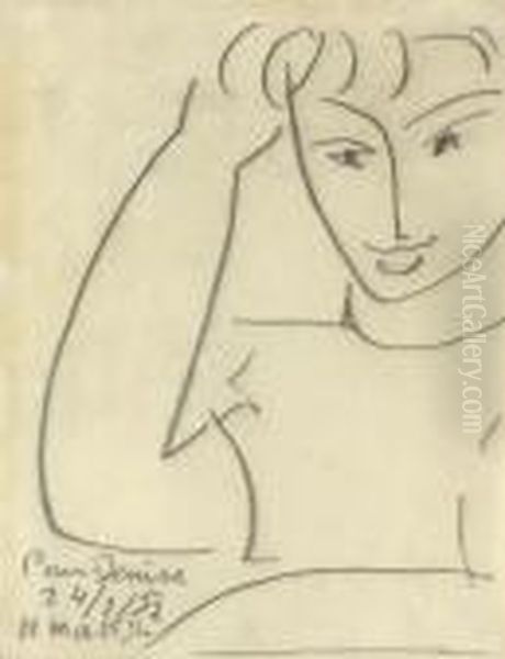 Visage De Femme Oil Painting by Henri Matisse