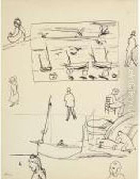 Sketches From Collioure Oil Painting by Henri Matisse