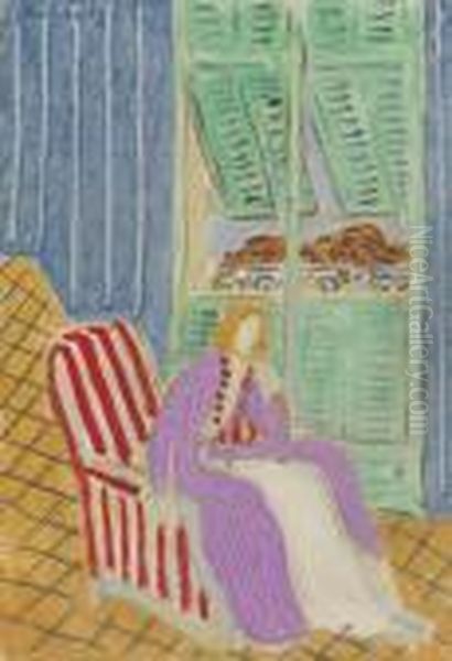 La Robe Violette Oil Painting by Henri Matisse