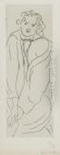 Figure Au Peignoir Oil Painting by Henri Matisse