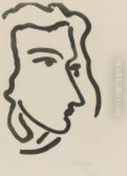 Nadia Regardant A Droite Oil Painting by Henri Matisse