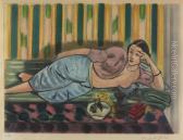 Odalisque Au Coffret Rouge Oil Painting by Henri Matisse