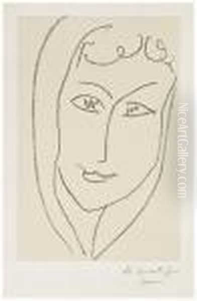 Tete De Jeune Fille De Face Oil Painting by Henri Matisse