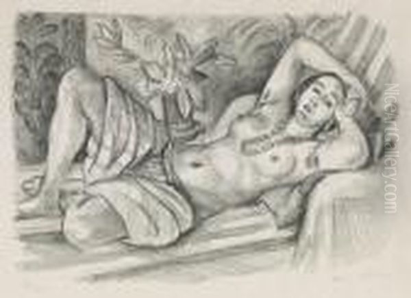 Odalisque Au Magnolia Oil Painting by Henri Matisse