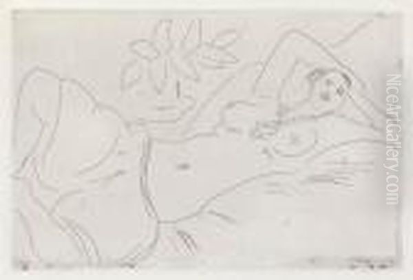 Odalisque Couchee Oil Painting by Henri Matisse