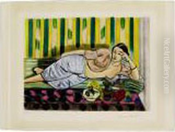 Odalisque Au Coffret Rouge Oil Painting by Henri Matisse
