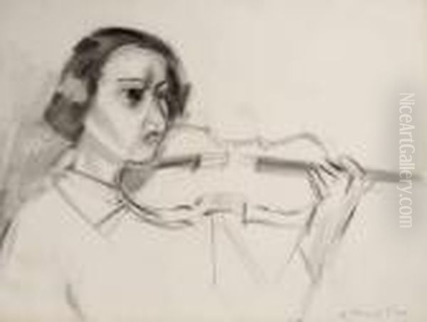 Violoniste Oil Painting by Henri Matisse