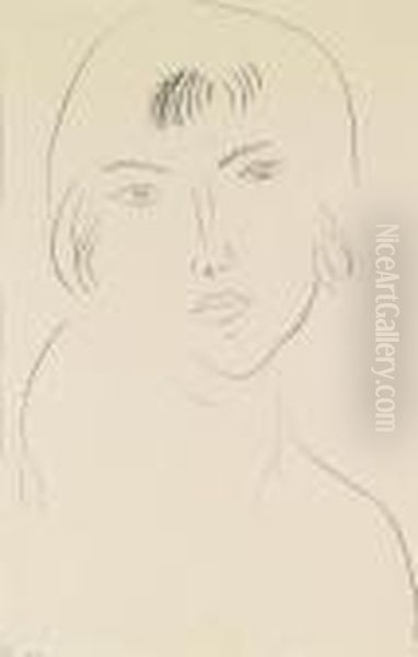 Visage Oil Painting by Henri Matisse