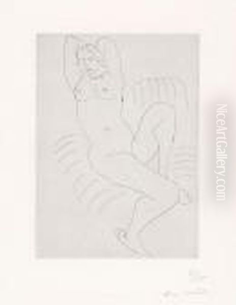 Nu Au Fauteuilraye Oil Painting by Henri Matisse