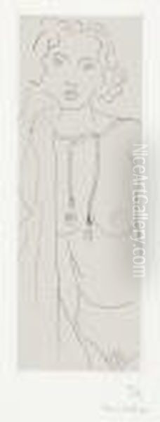 Nu Debout Aupeignoir Oil Painting by Henri Matisse