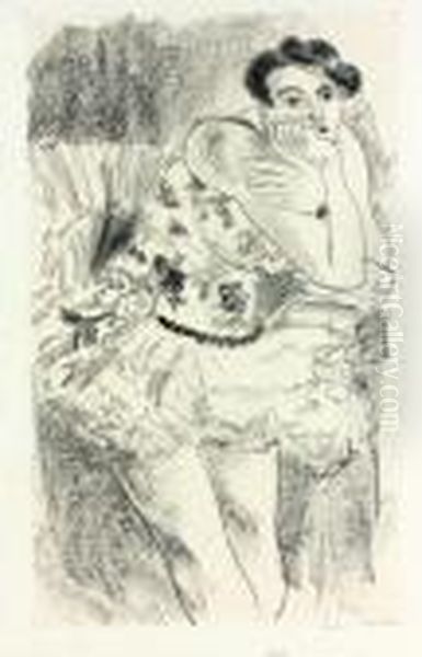 Danseuse, Main Au Menton Oil Painting by Henri Matisse