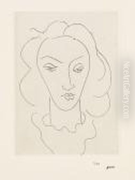 Jeune Femme Avec Un Plastron De Lingerie. Oil Painting by Henri Matisse