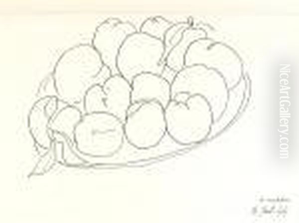 Les Pommes Oil Painting by Henri Matisse