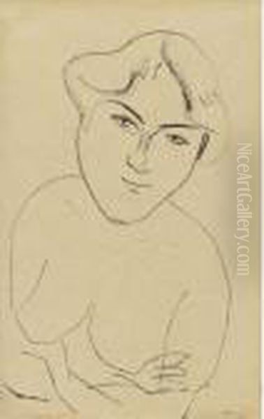 Torse Au Bras Croises Oil Painting by Henri Matisse