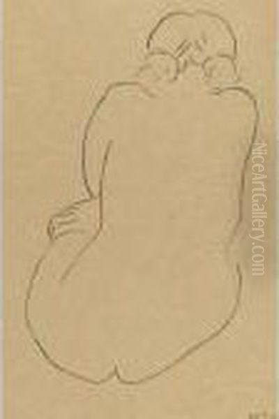 Nu Assis, Vu De Dos Oil Painting by Henri Matisse