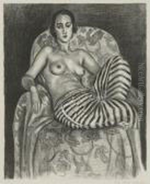 Grand Odalisque A La Culotte Bayadere Oil Painting by Henri Matisse