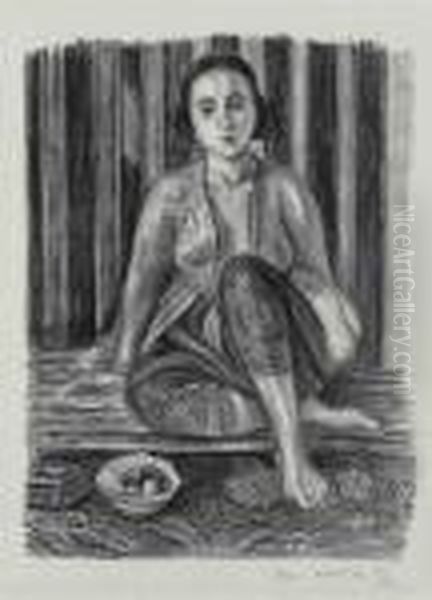 Odalisque A La Coupe De Fruits Oil Painting by Henri Matisse