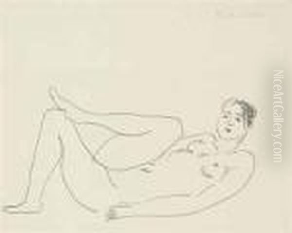 Nu Couche, Jambe Repliee - Etude De Jambes Oil Painting by Henri Matisse