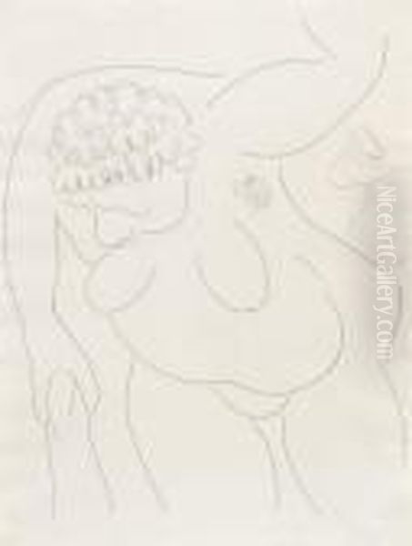 Nu Allonge - Nude Lying Downpoesies Oil Painting by Henri Matisse