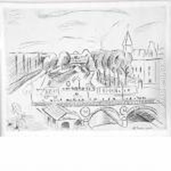 Le Pont Saint-michel Oil Painting by Henri Matisse